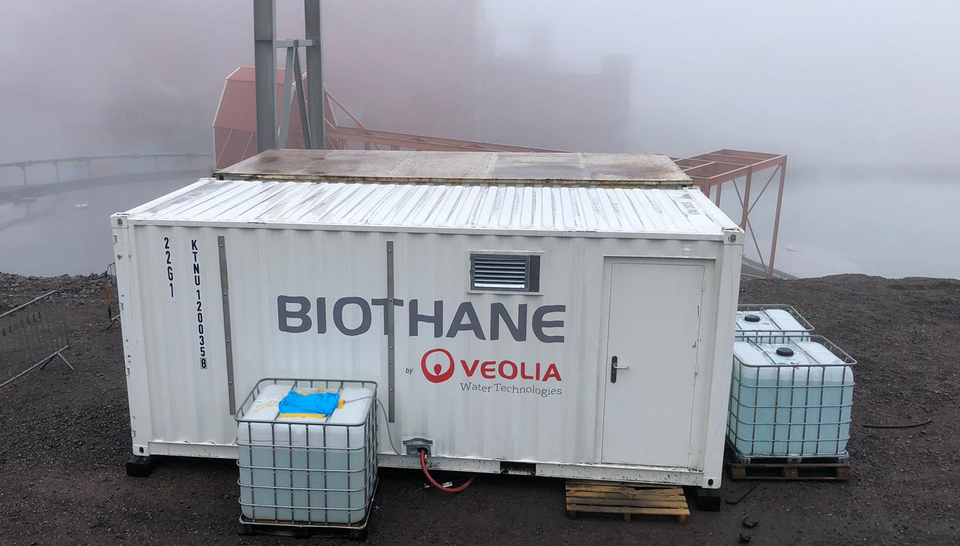 Biothane pilot plant